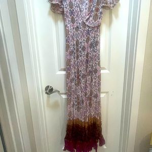 XS floral maxi dress (cotton)